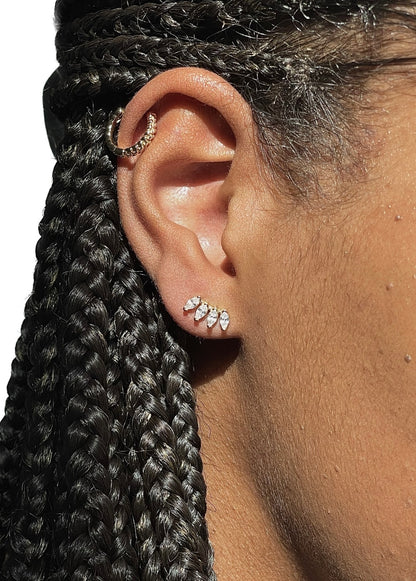 diosa stud earrings