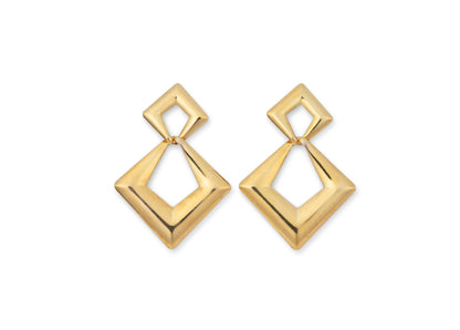 double diamond earrings